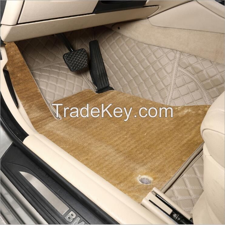 Fully customized 3D car floor mats with inner pads luxury quality