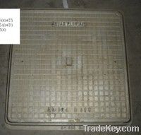 Square manhole cover and frame