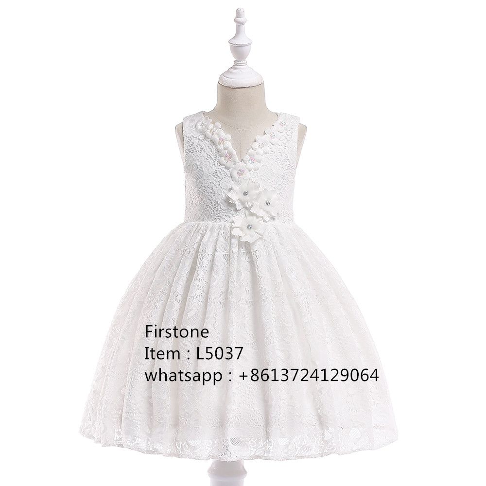 Elegant Fancy Birthday Party Dresses Fashion Kid Frock Girl Dress  Baby Girls  L5037