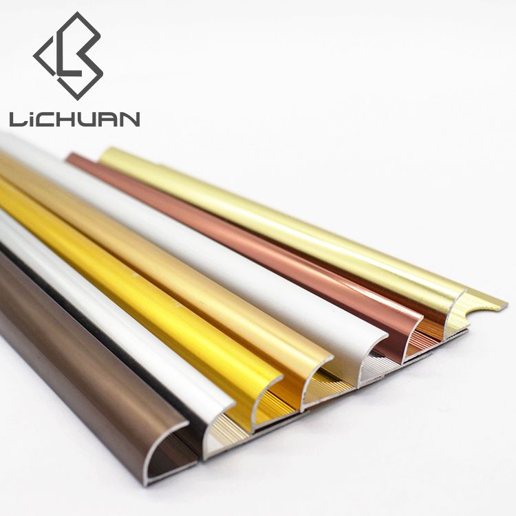 Decorative Metal  Wall Ceramic Tile Outside Corner Edge Aluminium Tile Trim