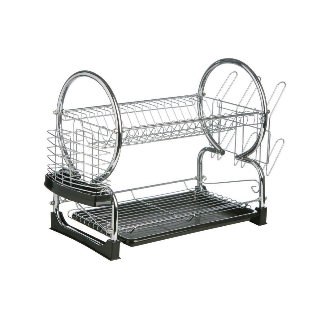 two tier dish drying rack