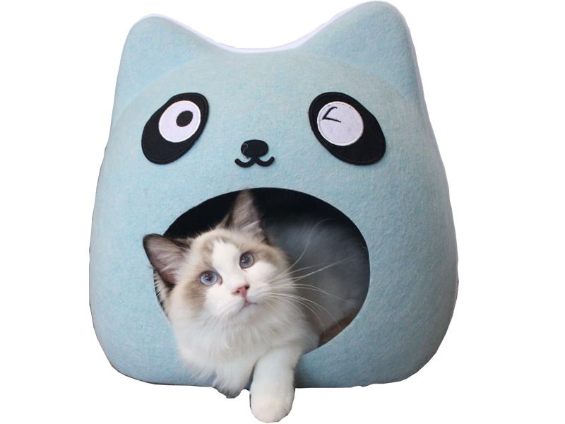 New Arrival-Felt pet nest, Pumpkin cat cave dog house