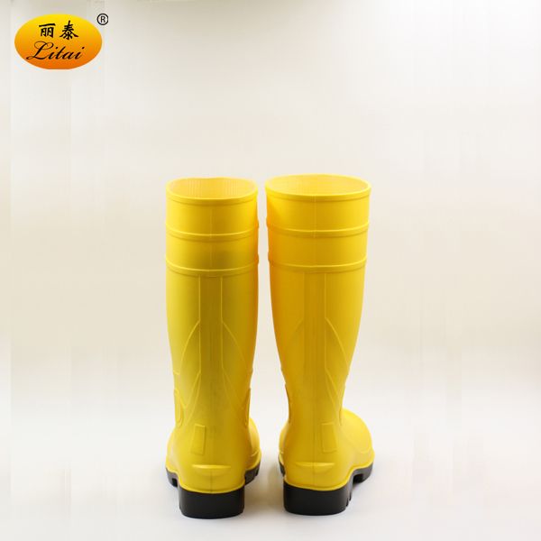 Nicely Quality Yellow PVC Safety Shoes PVC Rain Shoes