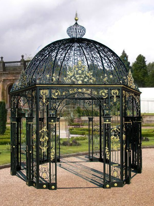 Garden Metal Gazebo With Wrought Iron Dome Top By Shijiazhuang Yingti   Garden Metal Gazebo With Wrought Iron Dome Top 