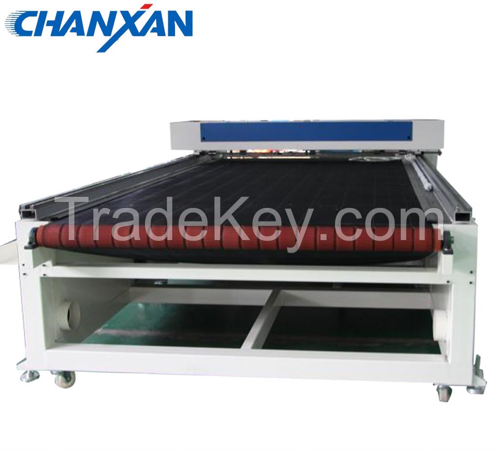 CCD camera auto garment lazer cutter 130w 150w co2 fabric pattern laser cutting machine price