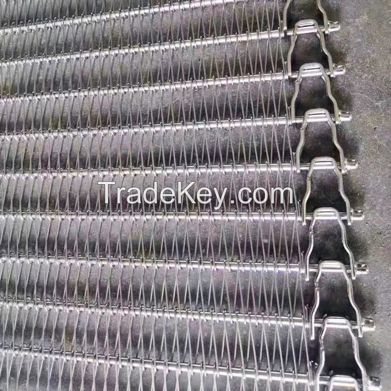 Mesh Belt Spiral Grid Belt Spiral Conveyor Belt for Food Plants, Food Machines