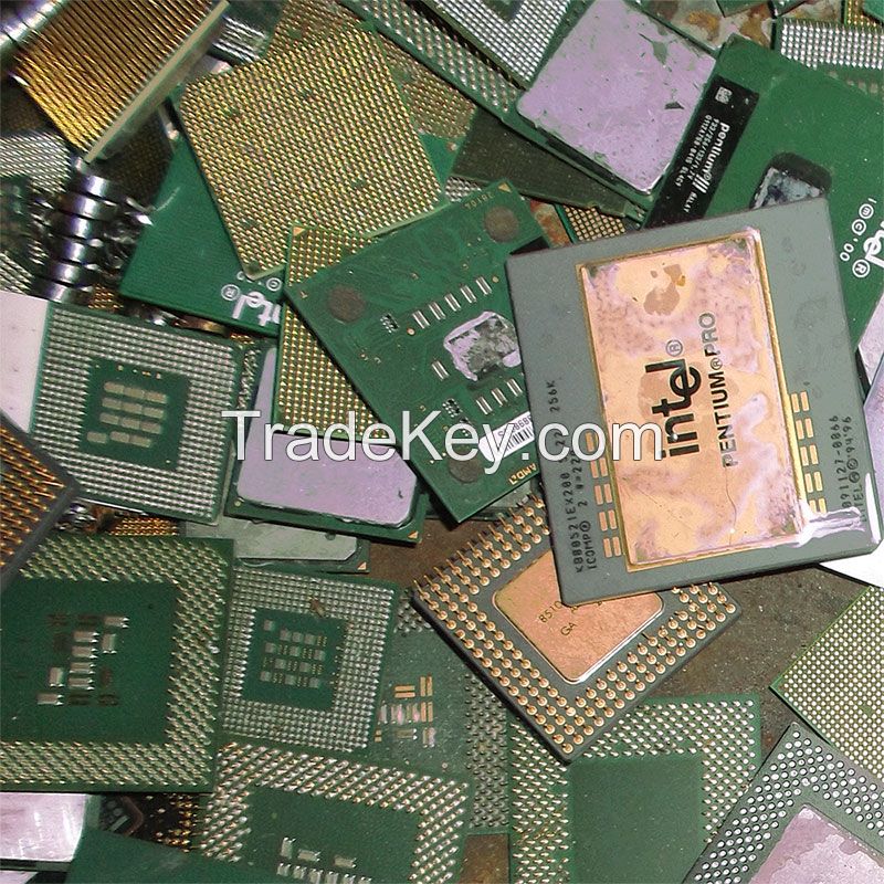 Ceramic cpu scrap for gold recovery and scrap motherboards