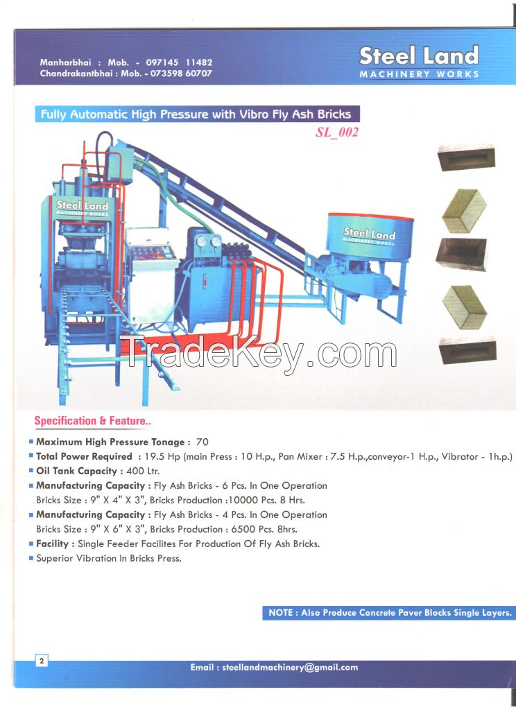 Fully Automatic Brick Machine