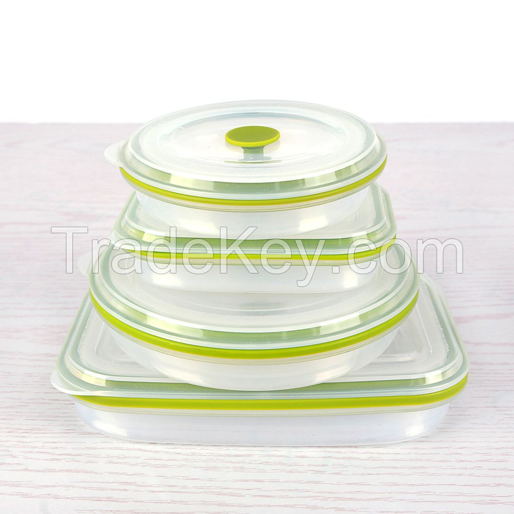 Silicone Folding Food Storage Container LunchBox