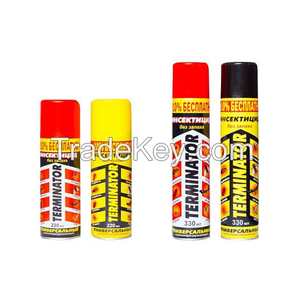 Insecticide aerosol "TERMINATOR" 220ml and 330ml