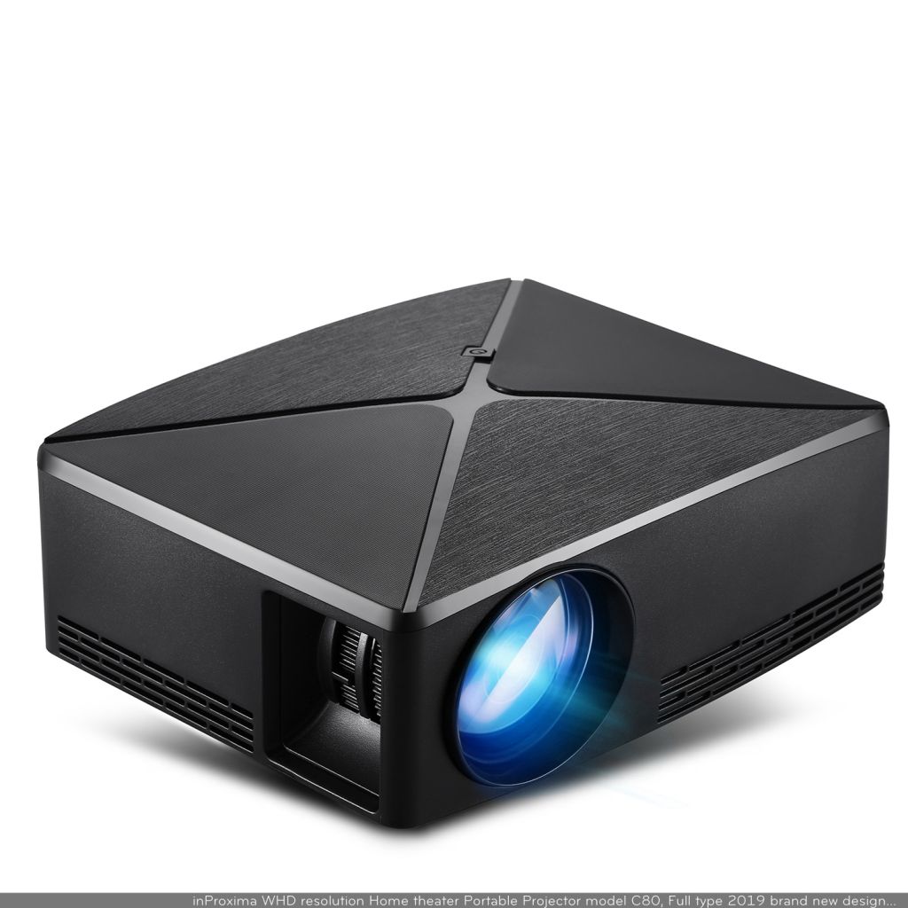 top sale model inProxima C80 mini led portable projector native 1280x720P, HD READY class better than laser Projector