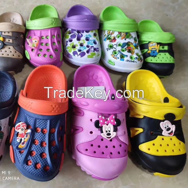 Cheapest Price Kids EVA Slippers Shoe Factory Large Quantity Stock Mix Size