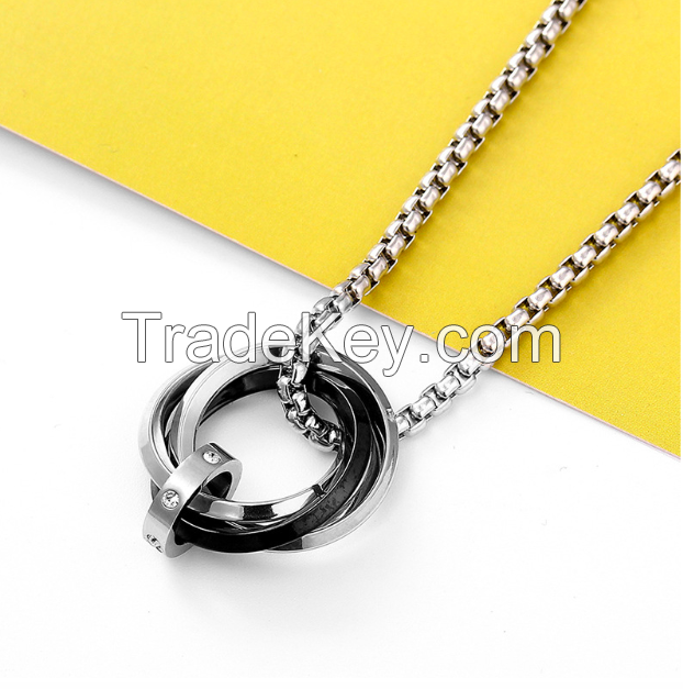 Triple Rings Necklace