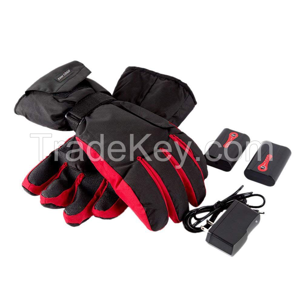 Winter Gloves Heated Gloves Cold Proof Thermal Mens Glove Rechargeable and Snowboarding Gloves