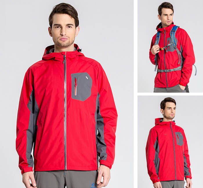 Men High Quality Waterproof Quick Dry Hardshell Wind Coat 