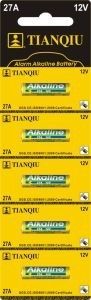 27A for Tianqiu in The 5PCS/Blister Card 27A battery alarm alkaline battery