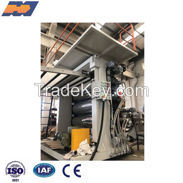 Plastic PVC PP PE ABS sheet 3 rollars calandar extrusion making machine production line