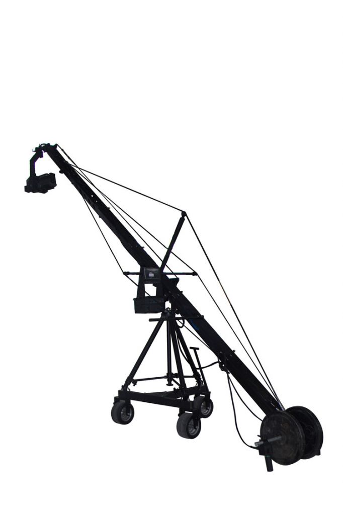 Professional heavy video camera jib12m 2 axis jimmy jib