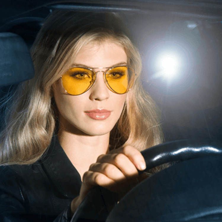 Night Vision Glasses, the polarised photochromic lenses to help drivers to see better at night and in foggy conditions.