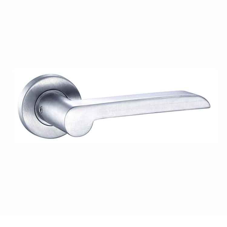 door handle with lock and clip cover and spindle