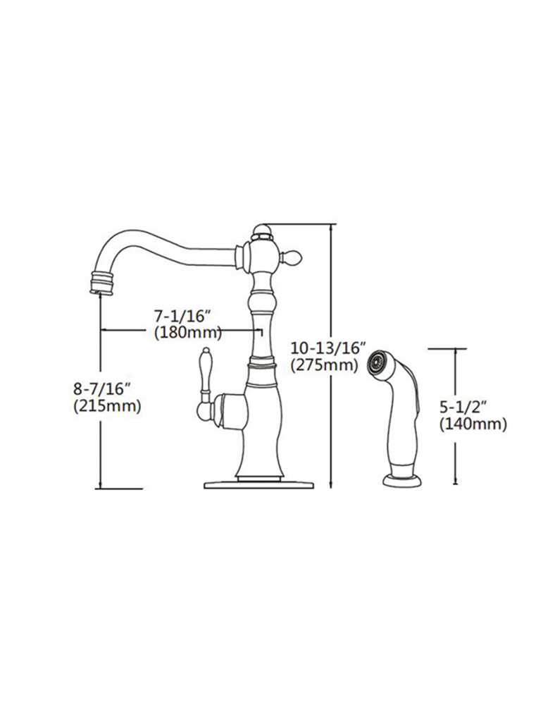 Side Spray Kitchen Faucet