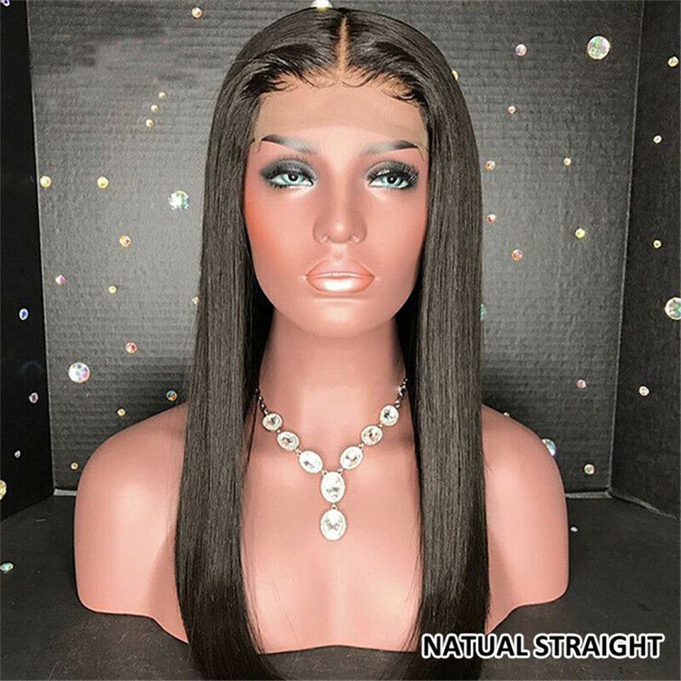 Brazilian Wig 4*4 Straight Lace Closure Wig Lace Front Human Hair Wigs Pre-Plucked With Baby Hair Jazz Star Non Remy Lace Wig