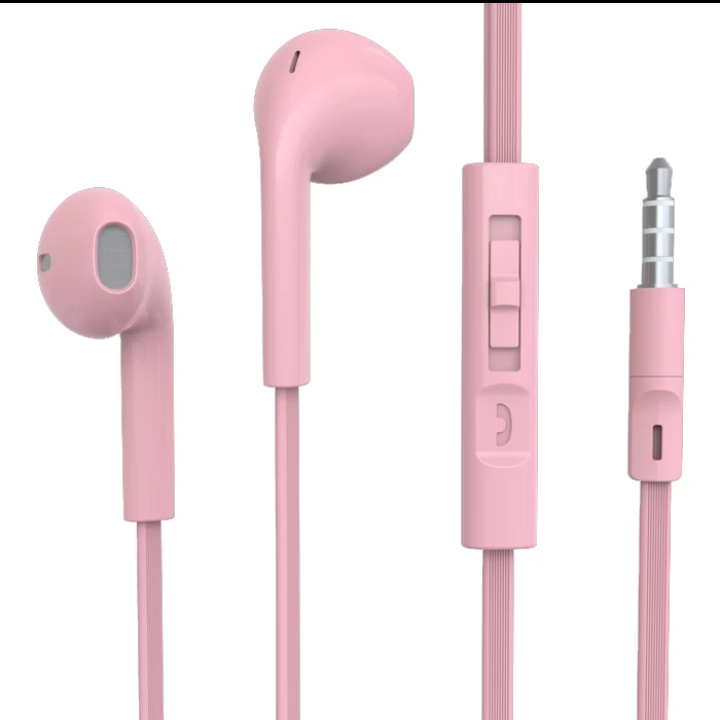 Headphones in-ear universal subwoofer cable with wheat