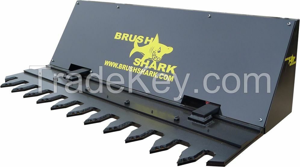 Tree Shear and Brush Cutter - Brushshark Skid Steer Attachment - 6' AUTO CYCLE