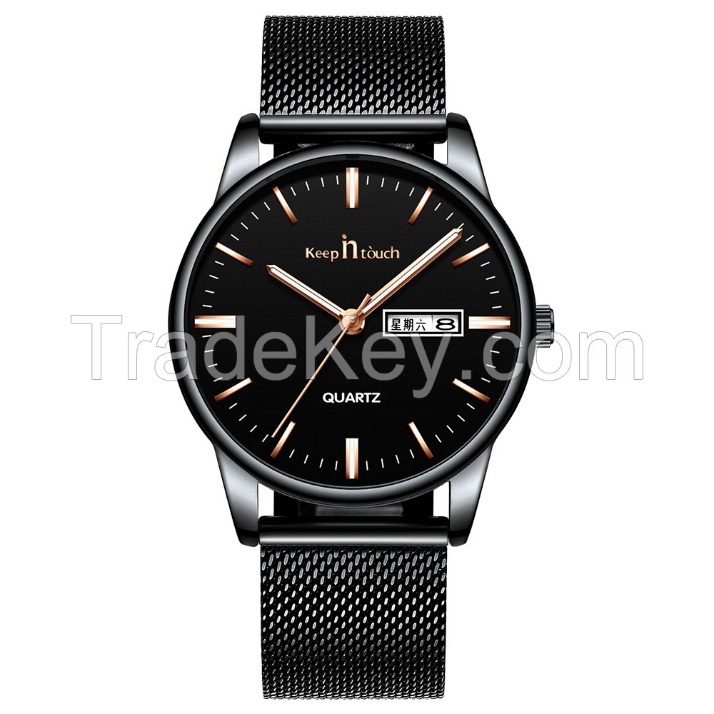 manufacturer simple style watch custom logo men high quality quartz luxury minimalist wristwatch