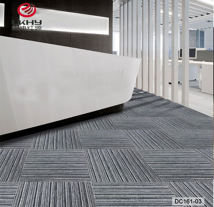 2019 hot design 100% Nylon PVC back carpet tile office home hotel using pvc floor carpet tiles factory