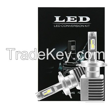 Taida high power led headlight h4 80w 6000k auto cooling 12v 24v cars 