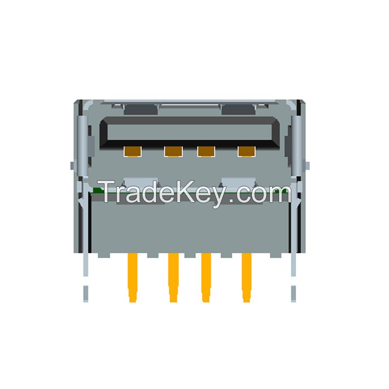 Shenzhen fabricate PCB connector USB Type A USB2.0 Accessories