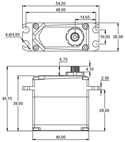 CY servos A3 Brushless CNC Metal case Steel Gears IPX8 Waterproof