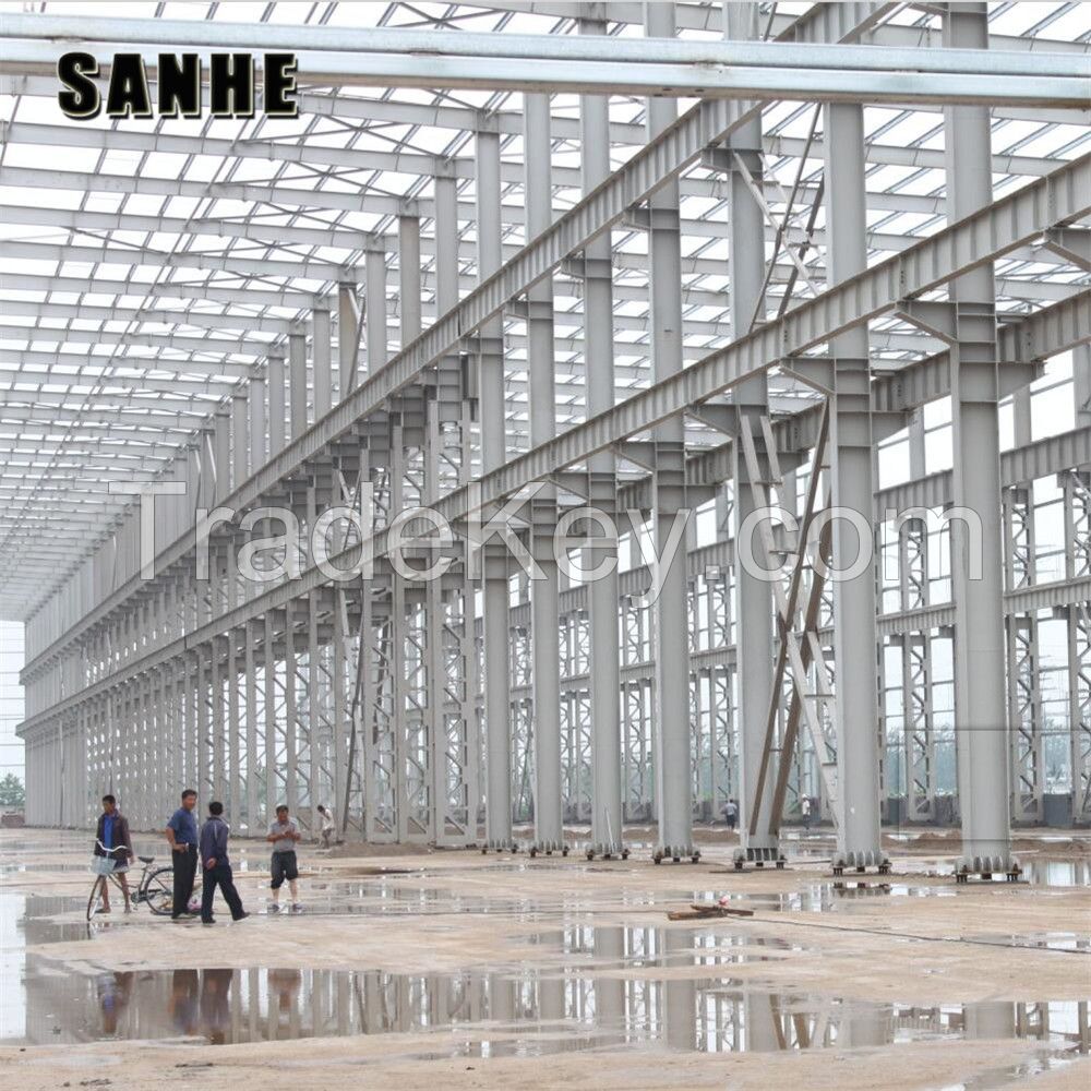 SANHE Custom Design prefab steel structure factory