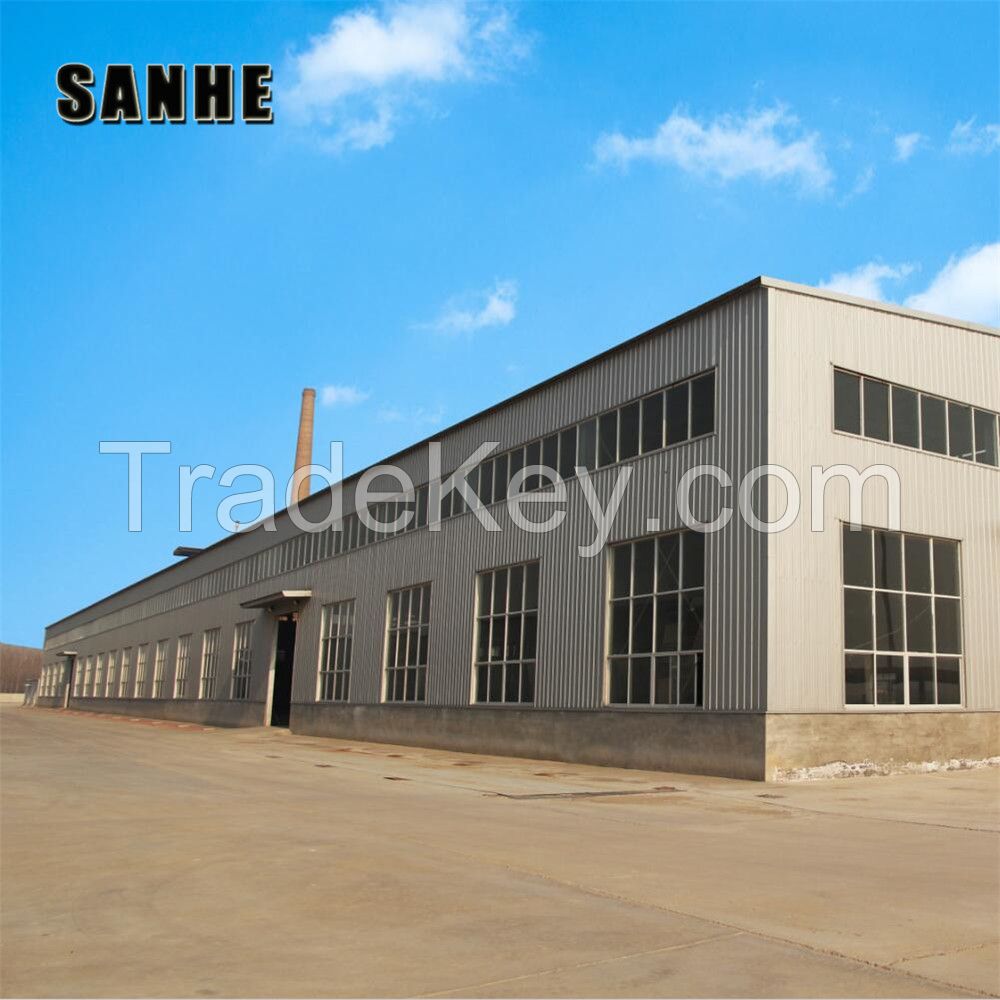 SANHE Custom Design prefab steel structure factory