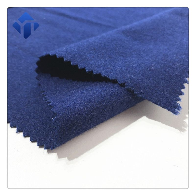 Factory multicolor yarn dyed  melton wool fabric for coat