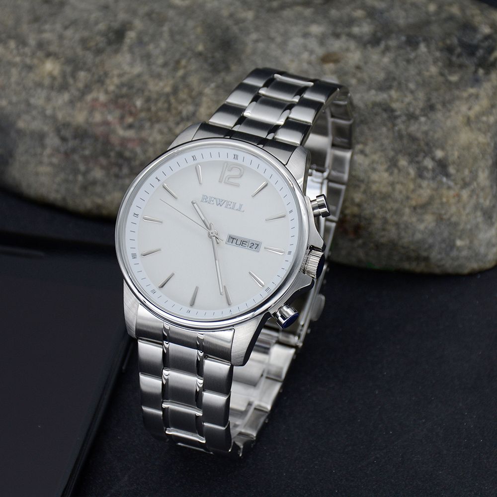 Simple Inner Ring Style Stainless Steel Men Watch 