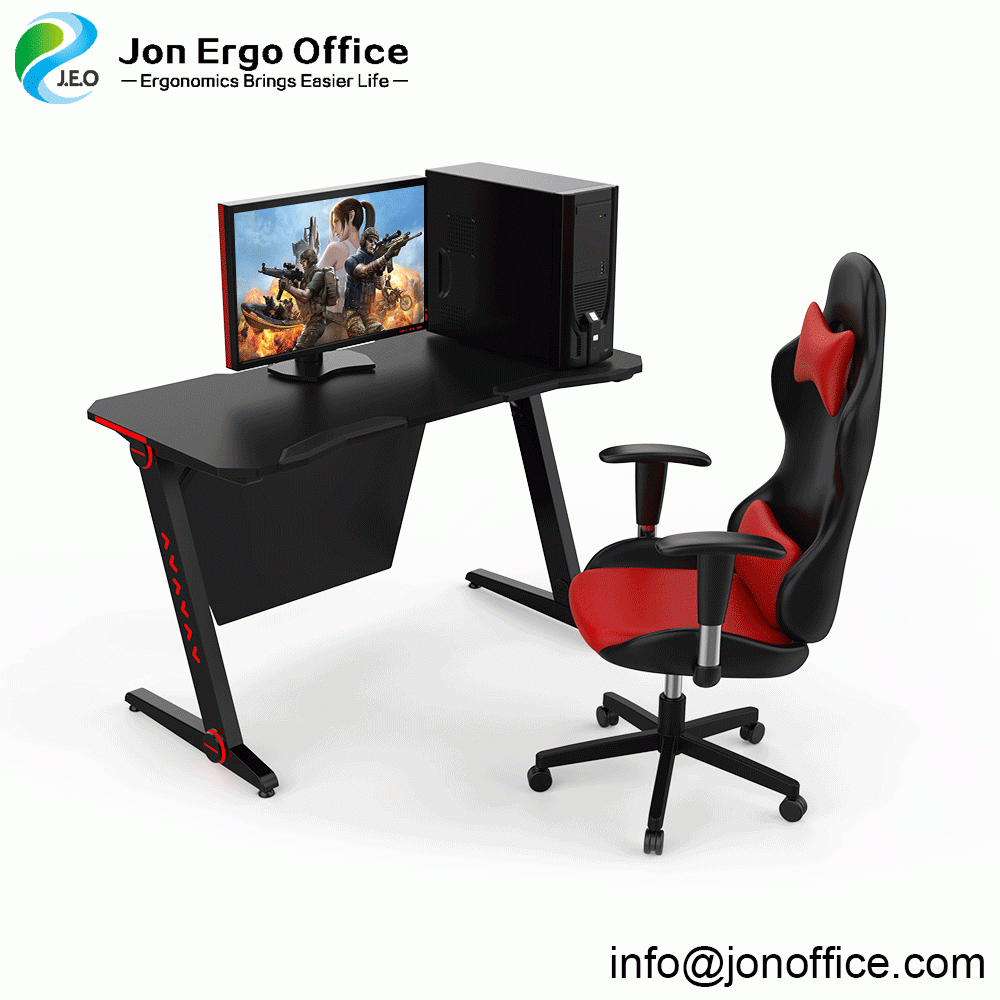 Z-Shaped Desk Computer Gaming Laptop Table Workstation Home Office Desk