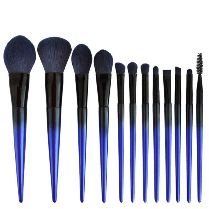 12pcs Synthetic Cosmetic Brush set Gradient Cosmetic Brush Manufacturer