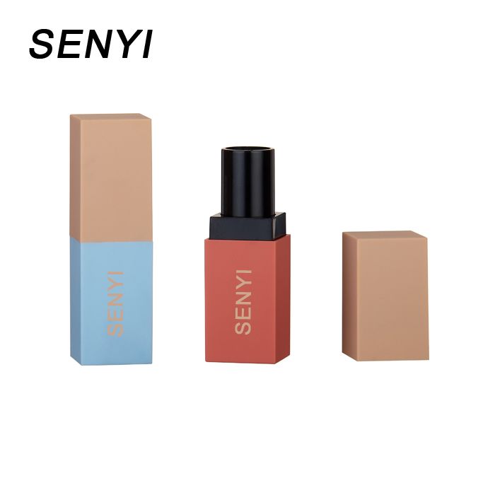 Square Matte Empty Lipstick Tubes Packaging for Cosmetic Makeup Lipgloss Tube Lip Balm Containers