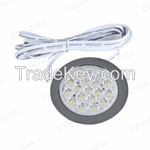 RV Boat Recessed Ceiling Light 12Volt LED Puck Light RV LED Down Light Slim LED Panel Light, DC 12V Ceiling Light Down Light All Aluminium