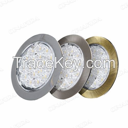 RV Boat Recessed Ceiling Light 12Volt LED Puck Light RV LED Down Light Slim LED Panel Light, DC 12V Ceiling Light Down Light All Aluminium