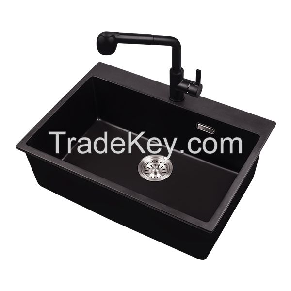 EJOY High Quality Factory sale single bowl composite granite sink with good price quartz sink oem