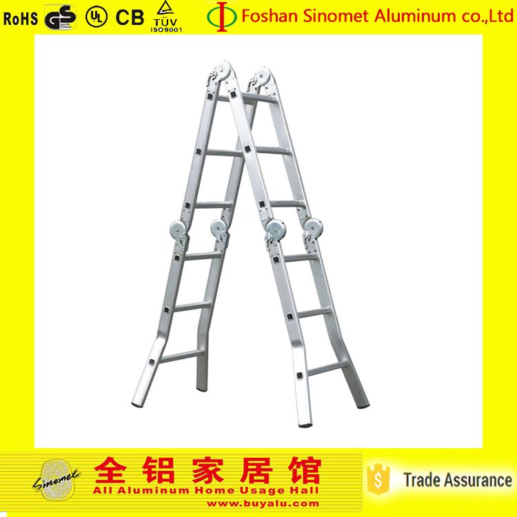 hot sale home use and industrial floding aluminum step ladder 