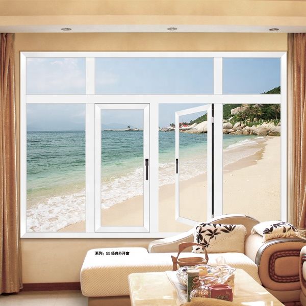 Sinomet 50 series customized energy saving thermal break aluminum casement window