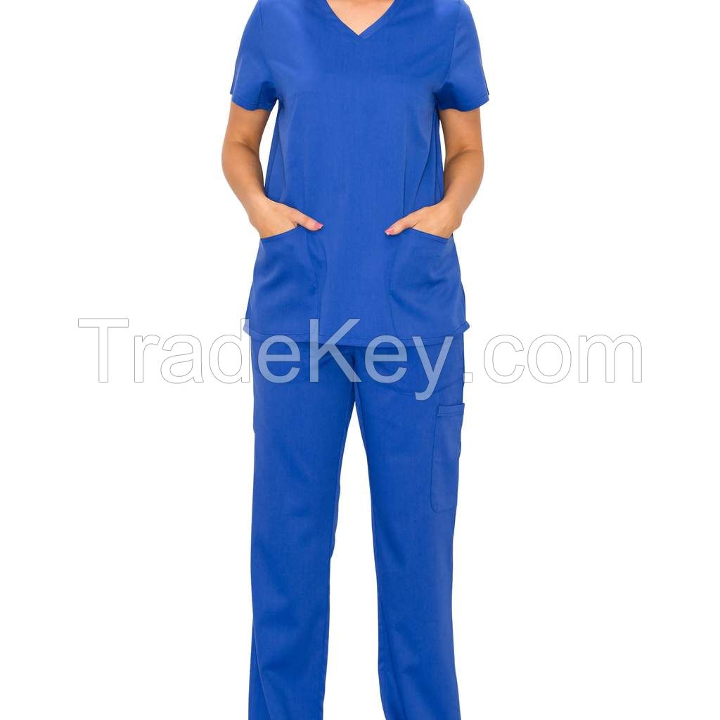 Doctor Uniforms Medical Nursing Scrubs Uniform Clinic Scrub Sets Short Sleeve Tops+Pants Uniform