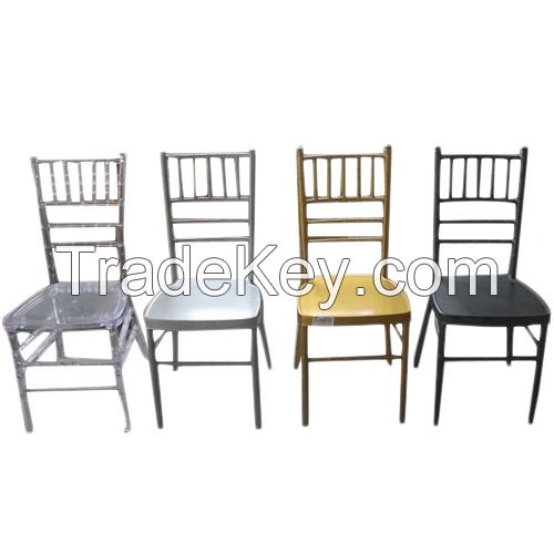 Removable Cushion Wedding Iron Aluminum Chiavari Chair