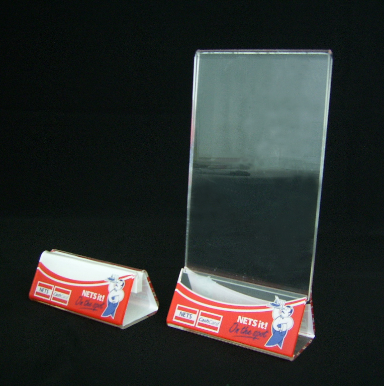 acrylic menu holder