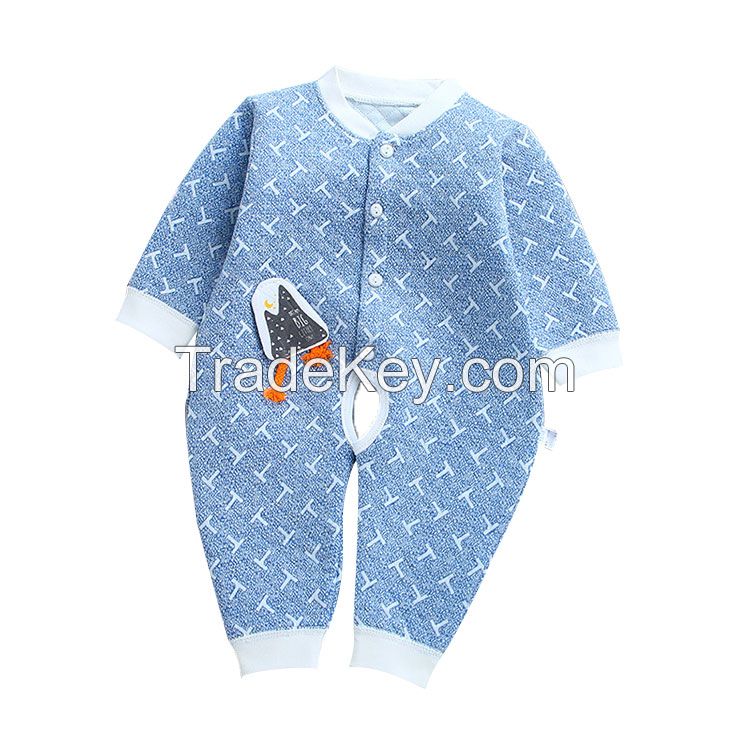 Long Sleeve Infant Winter Clothes Cute Cotton Baby Romper