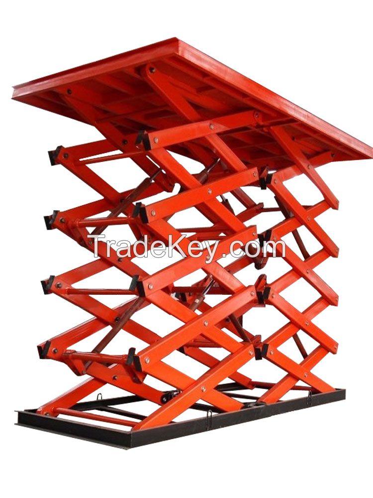 stationary scissor lift for cargo